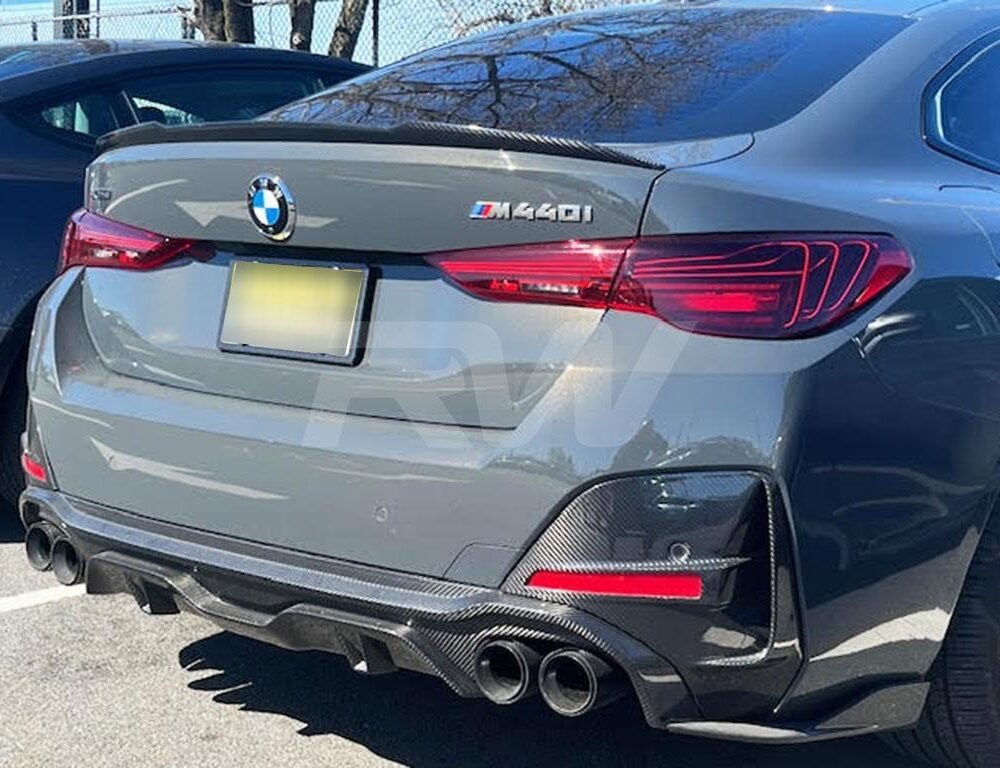 Alternative view of RW Carbon BMW G26 Gran Coupe 4-Series Carbon Fiber Diffuser