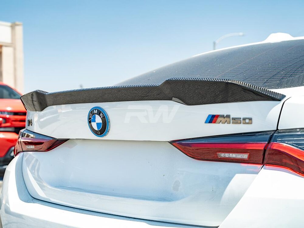 RW Carbon BMW G26 i4 Performance Style CF Trunk Spoiler