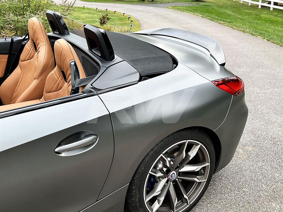 Alternative view of RW Carbon BMW G29 Z4 Carbon Fiber DTM Trunk Spoiler