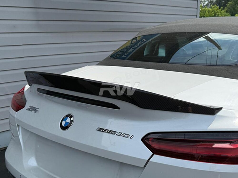 RW Carbon BMW G29 Z4 Carbon Fiber DTM Trunk Spoiler - Image 4
