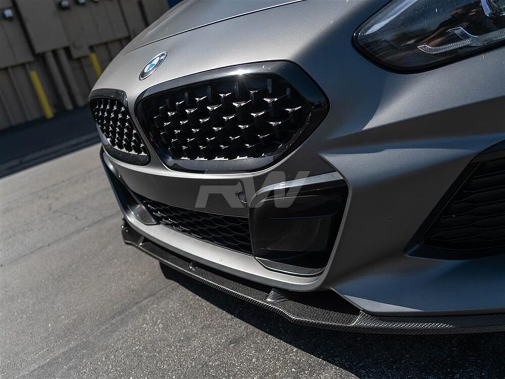 RW Carbon BMW G29 Z4 Carbon Fiber Front Lip Spoiler - Image 4