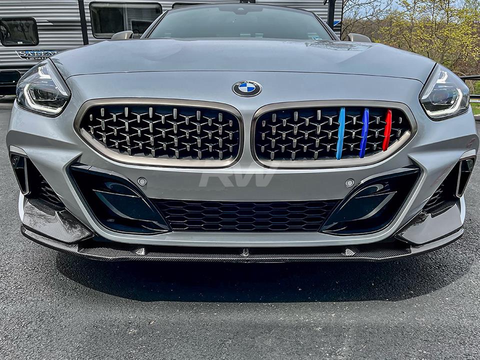 Alternative view of RW Carbon BMW G29 Z4 Carbon Fiber Front Splitters