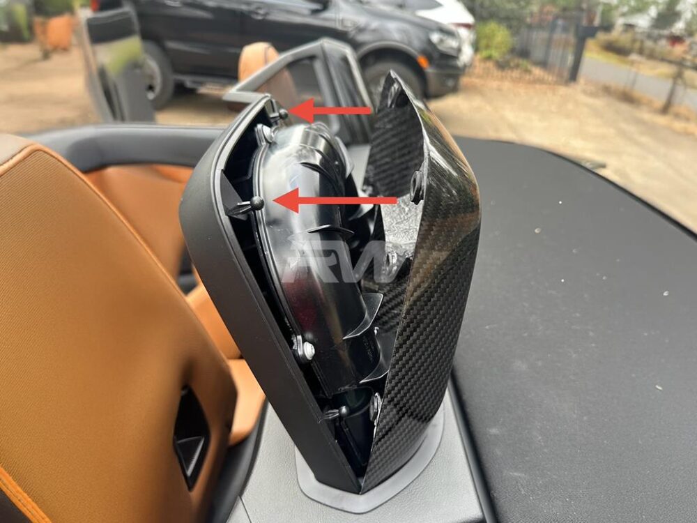 RW Carbon BMW G29 Z4 Carbon Fiber Headrest Covers - Image 4