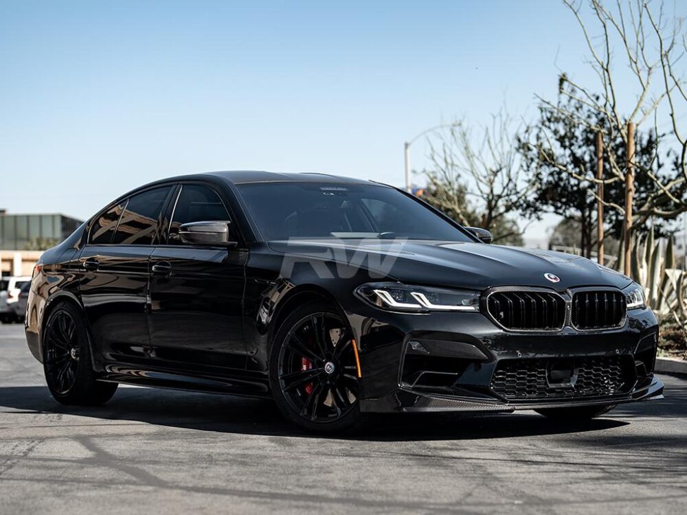 RW Carbon BMW G30 F90 3D Style CF Side Skirt Extensions - Image 4