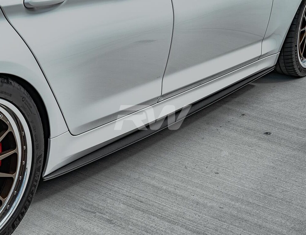 RW Carbon BMW G30 F90 Carbon Fiber Side Skirt Extensions