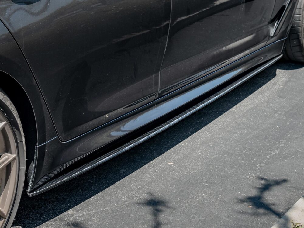 RW Carbon BMW G30 F90 Carbon Fiber Side Skirt Extensions - Image 16