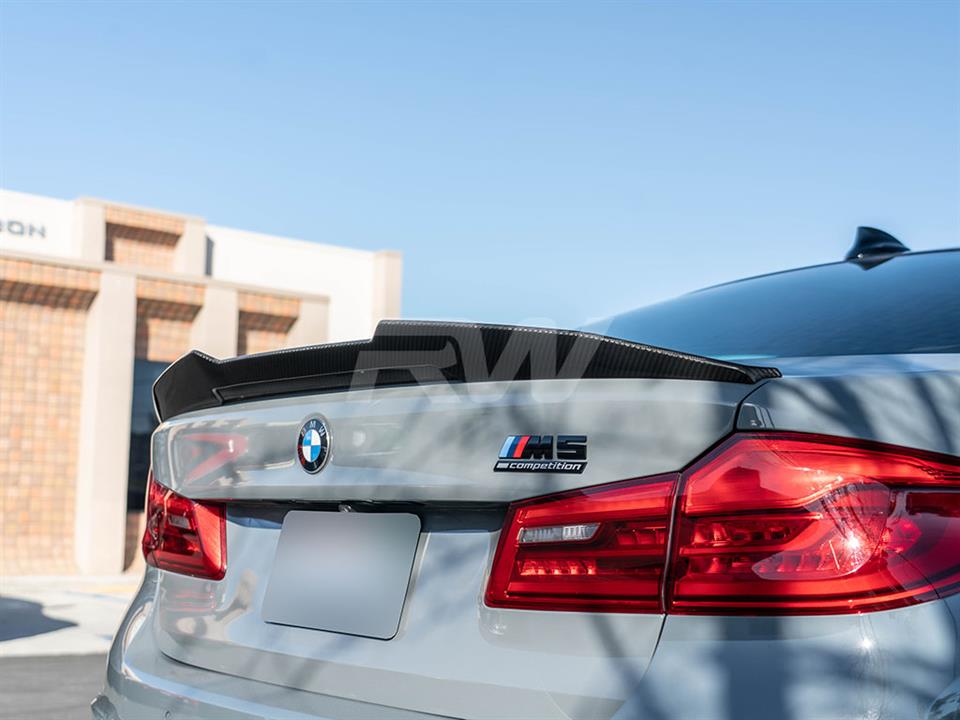 RW Carbon BMW G30 F90 GTX Carbon Fiber Trunk Spoiler