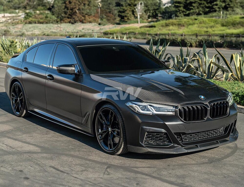 Alternative view of RW Carbon BMW G30 F90 M5 CS Style Carbon Fiber Hood