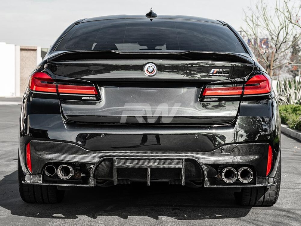 RW Carbon BMW G30 F90 Performance Style CF Trunk Spoiler - Image 2
