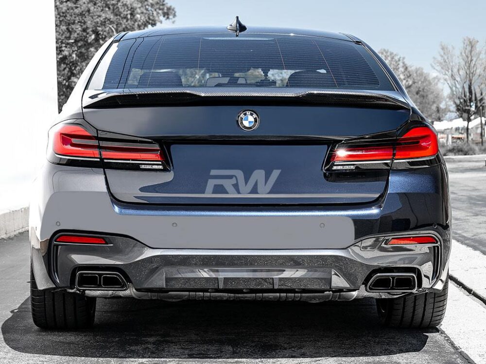RW Carbon BMW G30 F90 Performance Style CF Trunk Spoiler - Image 11