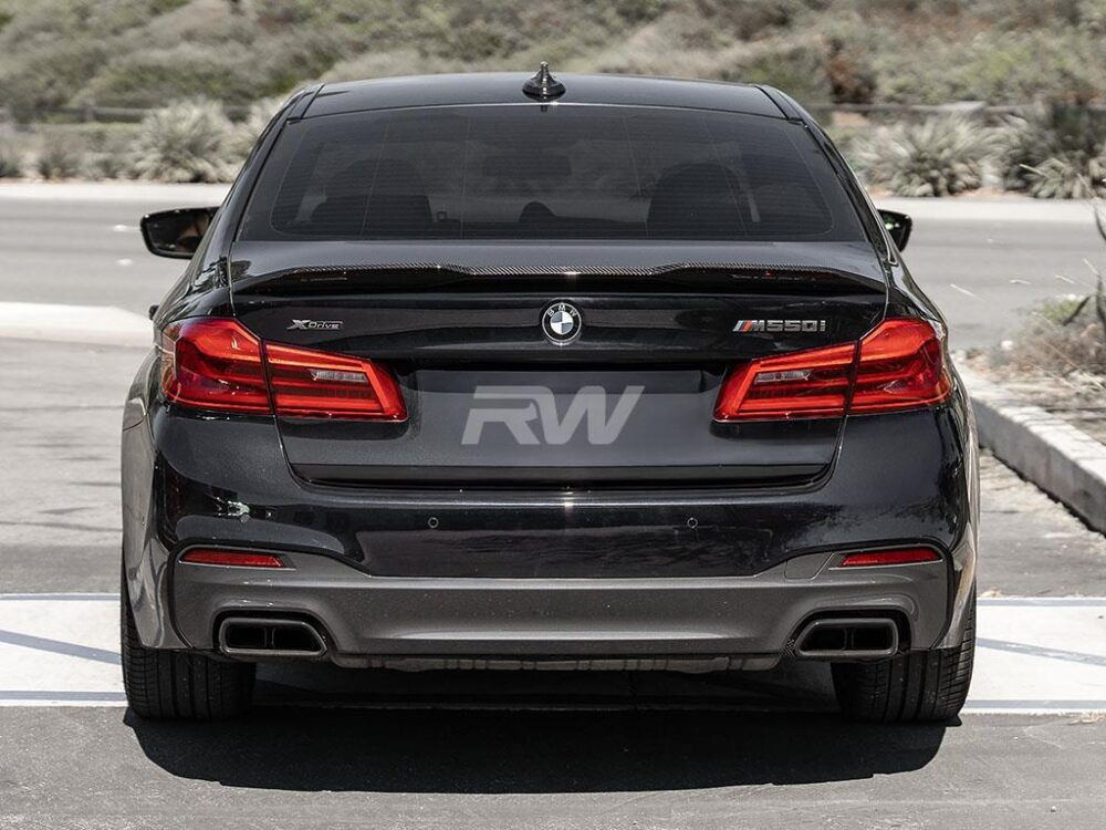 RW Carbon BMW G30 F90 Performance Style CF Trunk Spoiler - Image 13