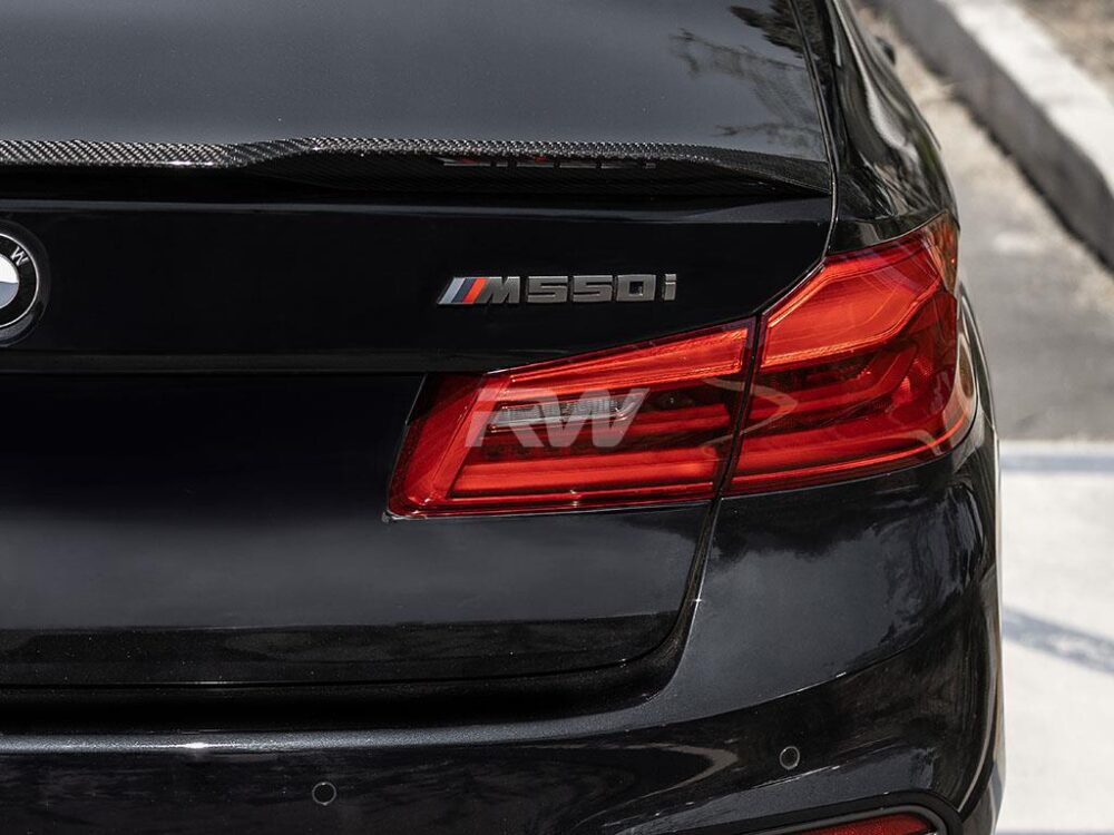 RW Carbon BMW G30 F90 Performance Style CF Trunk Spoiler - Image 14