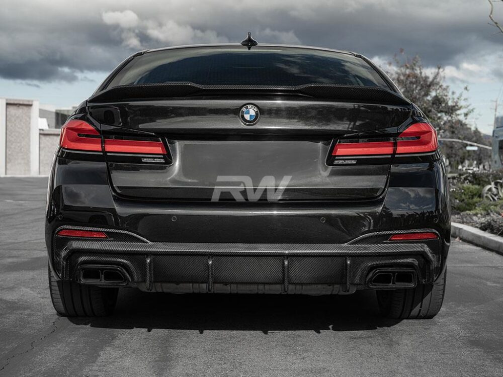 RW Carbon BMW G30 F90 Performance Style CF Trunk Spoiler - Image 5