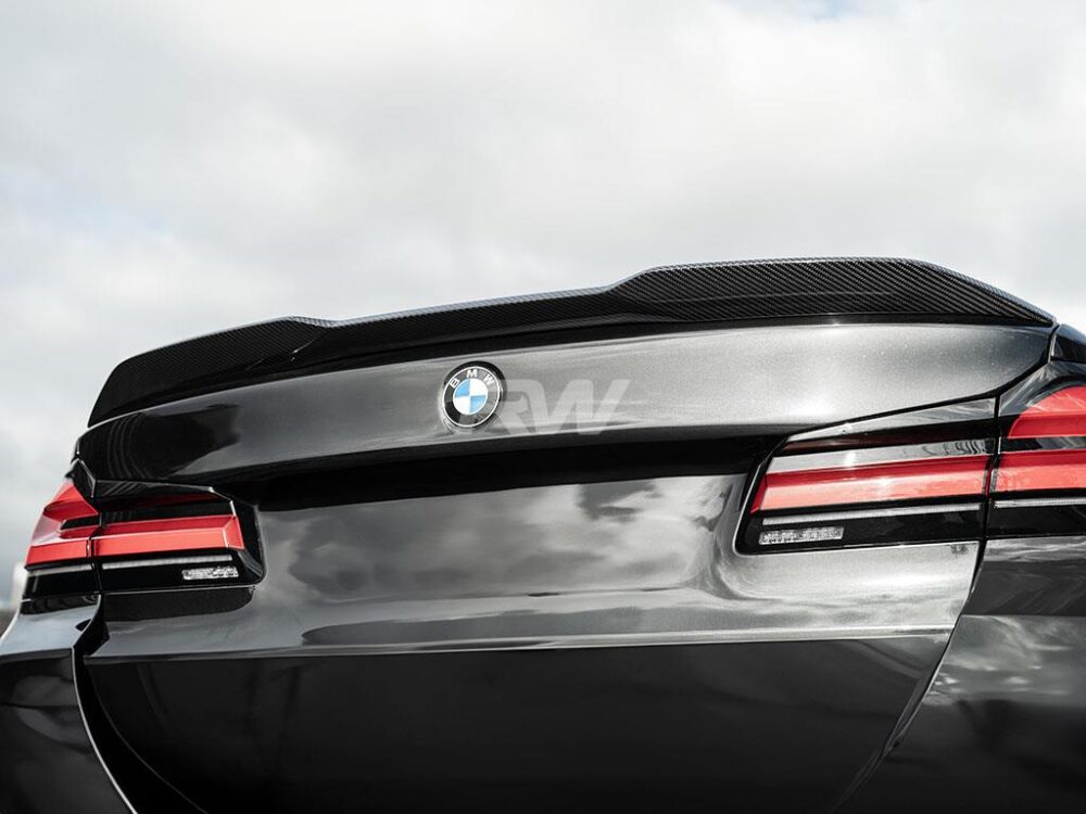 RW Carbon BMW G30 F90 Performance Style CF Trunk Spoiler - Image 7