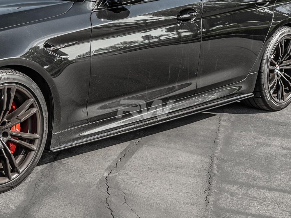 RW Carbon BMW G30 F90 RWS Carbon Fiber Side Skirt Extensions - Image 2