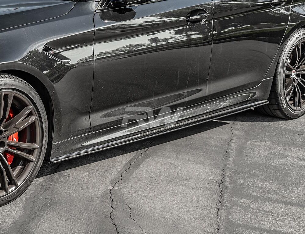 Alternative view of RW Carbon BMW G30 F90 RWS Carbon Fiber Side Skirt Extensions