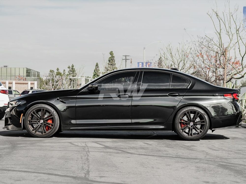 RW Carbon BMW G30 F90 RWS Carbon Fiber Side Skirt Extensions - Image 3