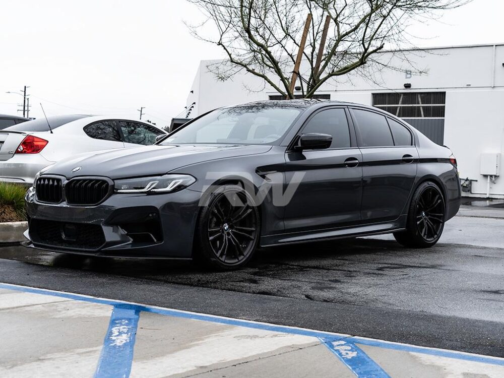 RW Carbon BMW G30 F90 RWS Carbon Fiber Side Skirt Extensions - Image 5