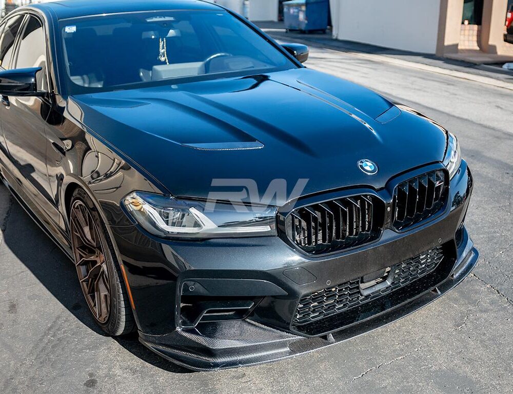 Alternative view of RW Carbon BMW G30/F90 M5 CS Style Aluminum Hood