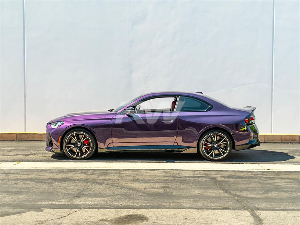 Alternative view of RW Carbon BMW G42 2-Series Carbon Fiber Side Skirt Winglets