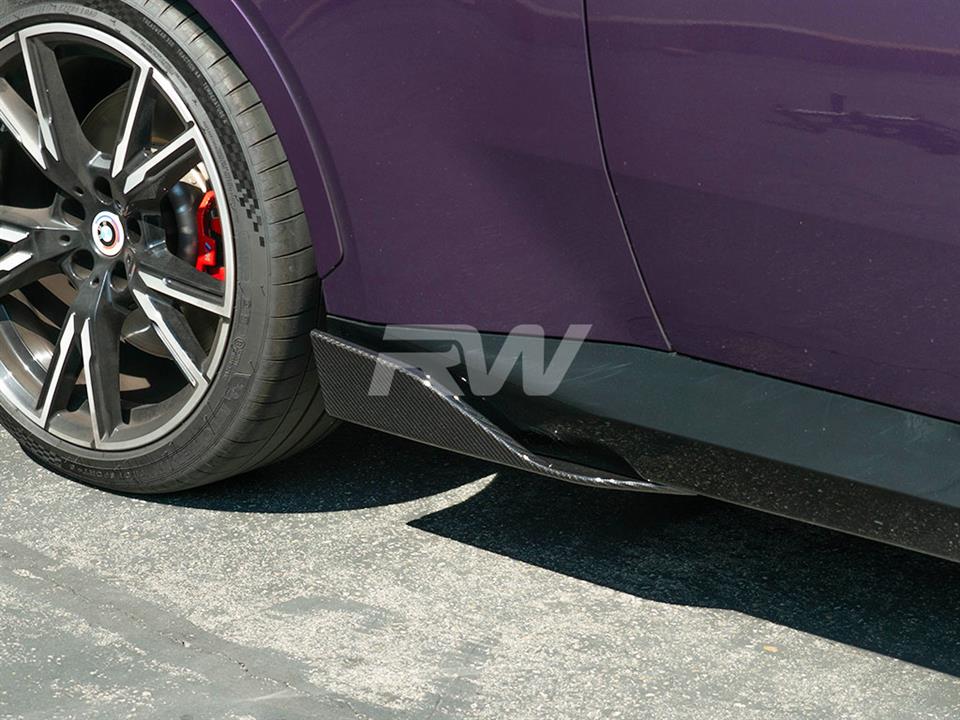 RW Carbon BMW G42 2-Series Carbon Fiber Side Skirt Winglets