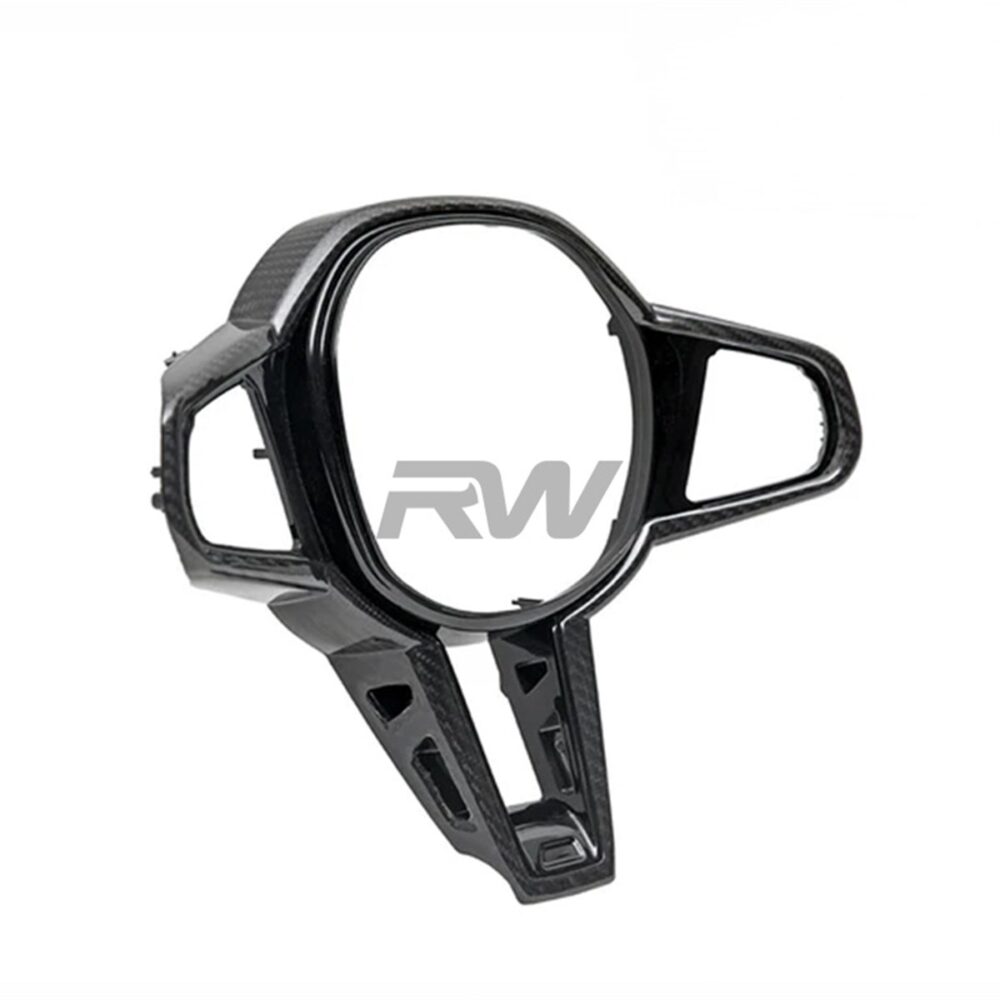 Alternative view of RW Carbon BMW G42 2-Series LCI Carbon Fiber Steering Wheel Trim