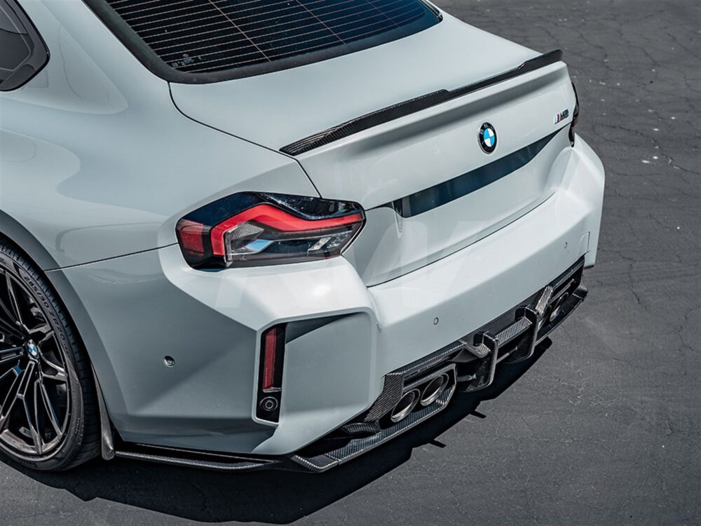 RW Carbon BMW G42 G87 M2 DTM Carbon Fiber Trunk Spoiler - Image 2