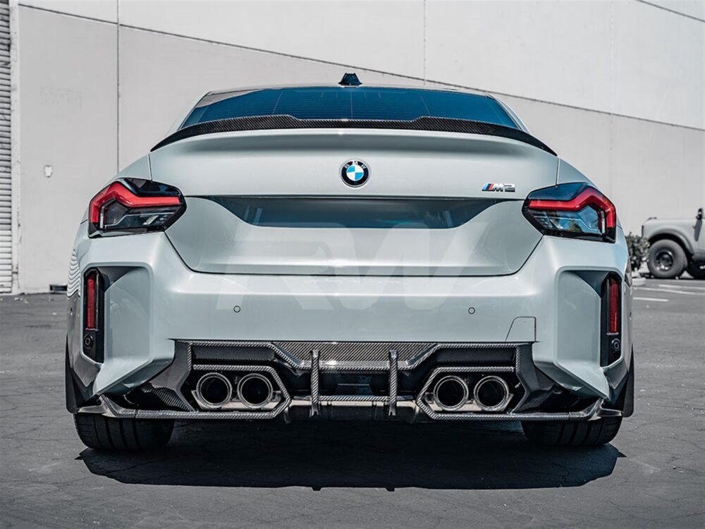 RW Carbon BMW G42 G87 M2 DTM Carbon Fiber Trunk Spoiler - Image 3