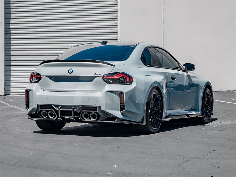 RW Carbon BMW G42 G87 M2 DTM Carbon Fiber Trunk Spoiler - Image 4
