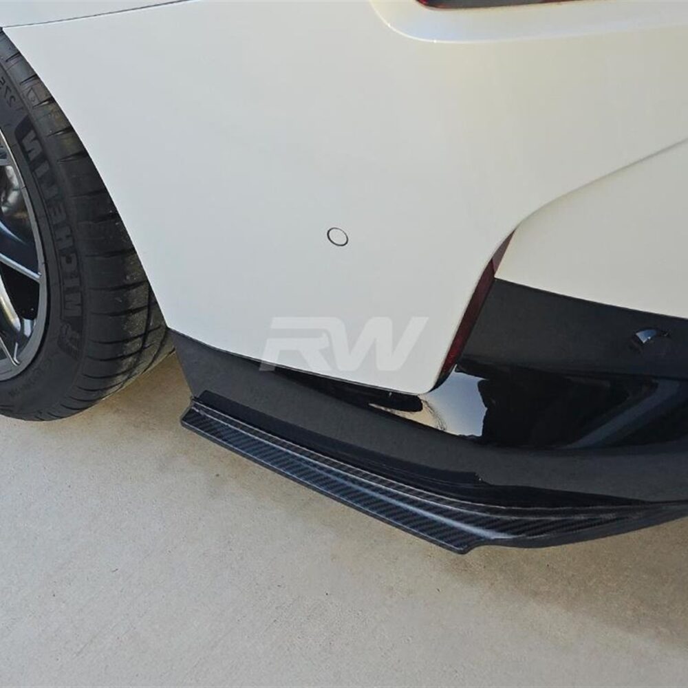Alternative view of RW Carbon BMW G42 M240i Carbon Fiber Rear Bumper Splitters