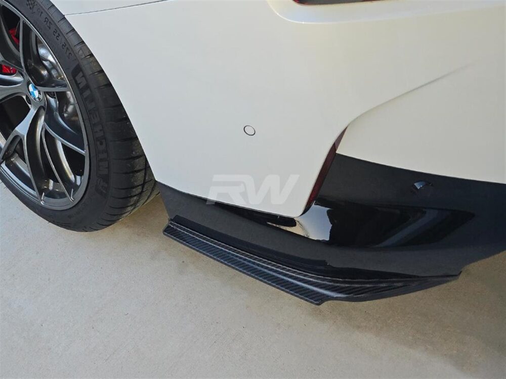 RW Carbon BMW G42 M240i Carbon Fiber Rear Bumper Splitters - Image 2
