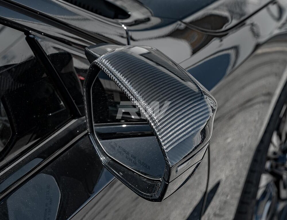Alternative view of RW Carbon BMW G45 X3 M styled CF Mirror Cap Replacements