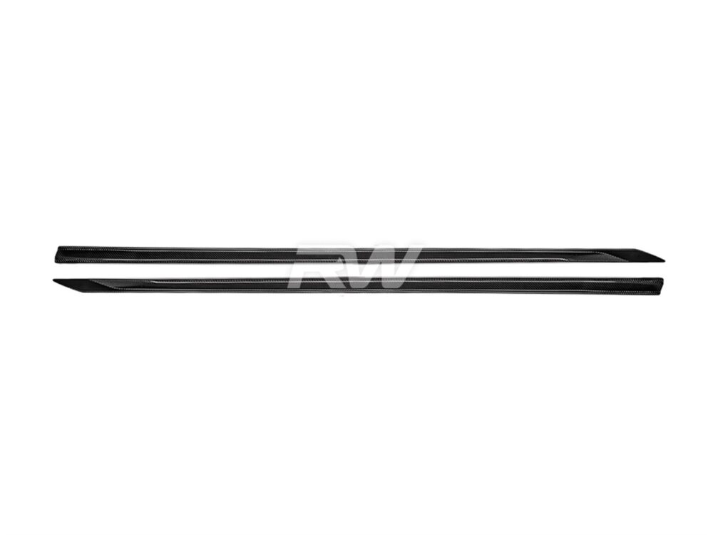 RW Carbon BMW G60 5-Series Carbon Fiber Side Skirt Extensions - Image 5
