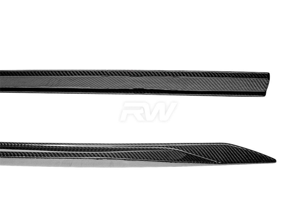 RW Carbon BMW G60 5-Series Carbon Fiber Side Skirt Extensions - Image 6
