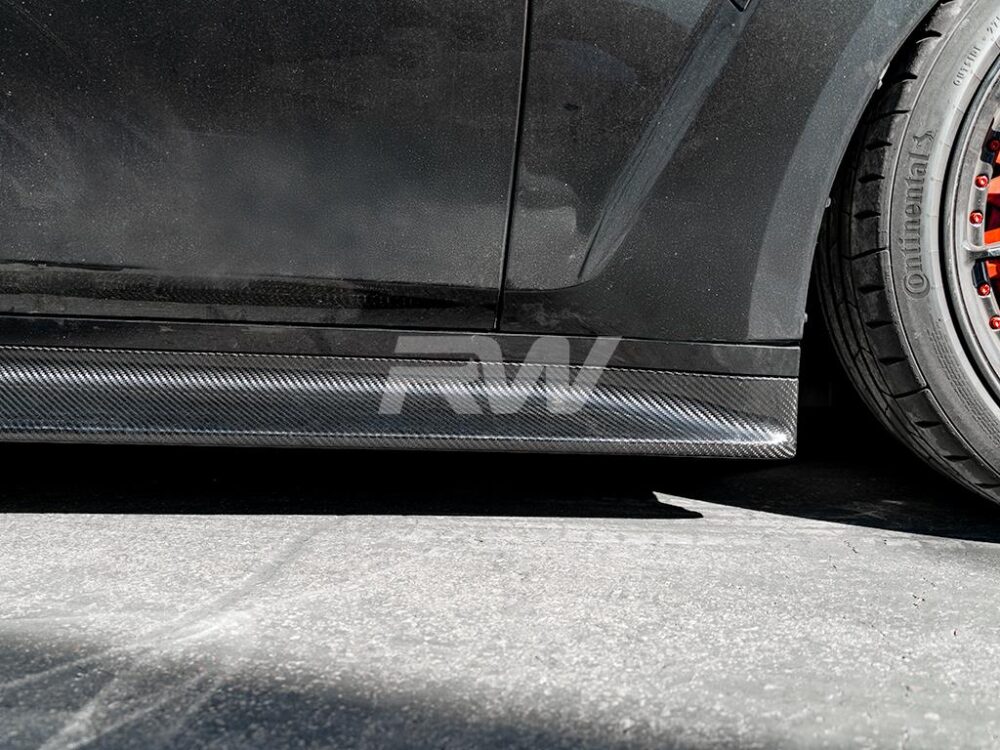 RW Carbon BMW G80 M3 3D Style Carbon Fiber Side Skirts - Image 8