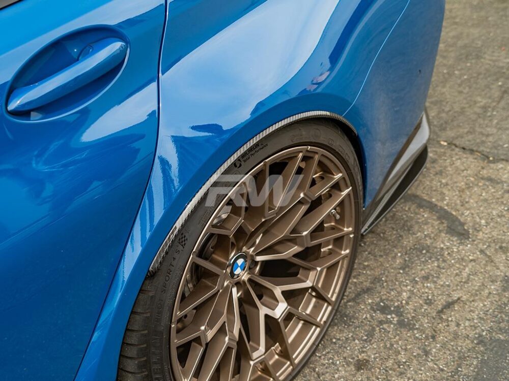 RW Carbon BMW G80 M3 CF V2 F+R Wheel Arch Extensions - Image 4