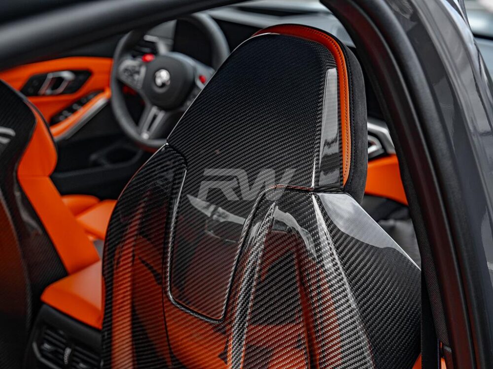 RW Carbon BMW G80 M3 / F93 M8 Carbon Fiber Seat Backs