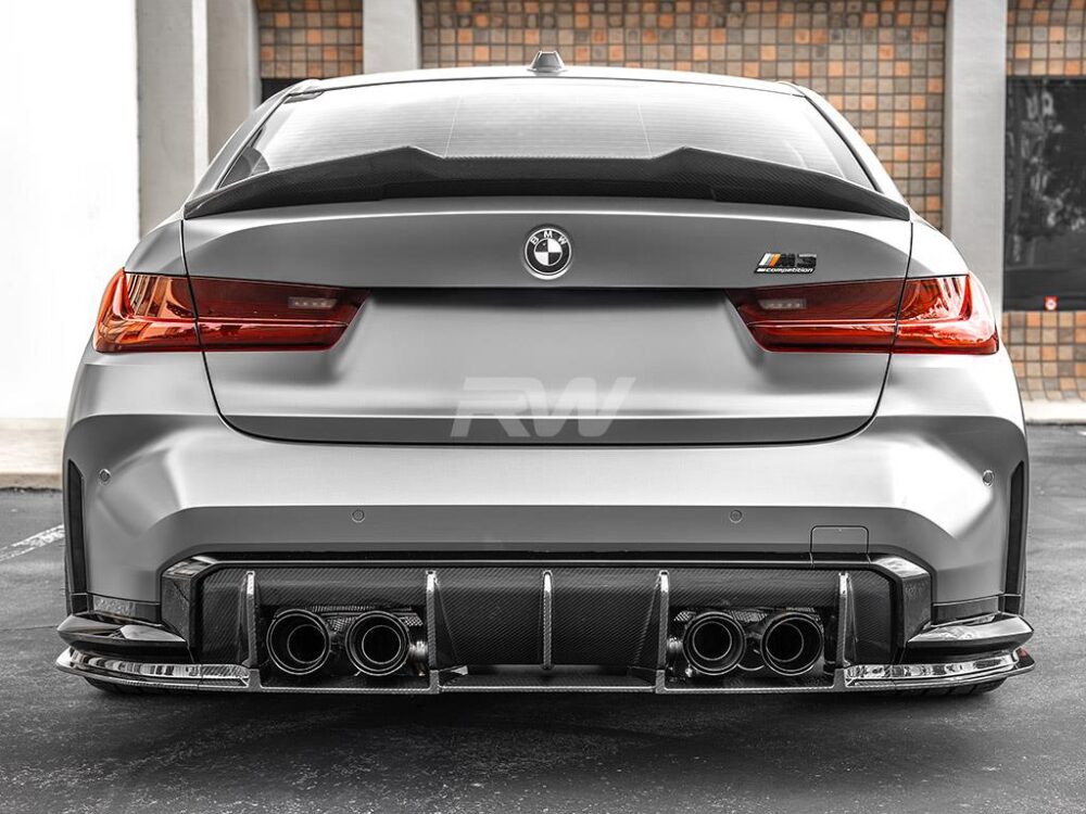 RW Carbon BMW G80 M3 RWS Carbon Fiber Lower Diffuser - Image 11
