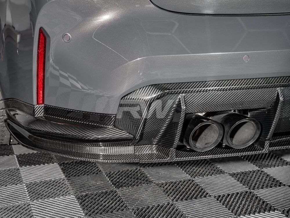 RW Carbon BMW G80 M3 RWS Carbon Fiber Lower Diffuser - Image 13