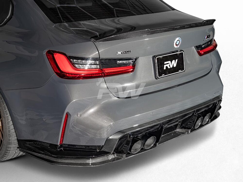 RW Carbon BMW G80 M3 RWS Carbon Fiber Lower Diffuser - Image 18