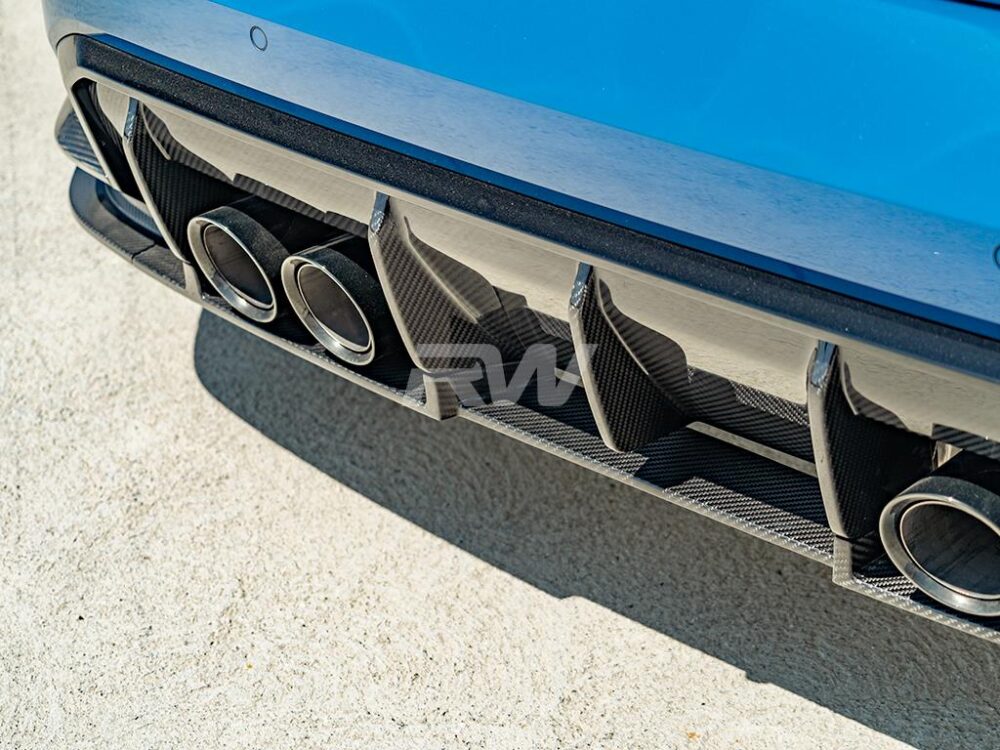 RW Carbon BMW G80 M3 RWS Carbon Fiber Lower Diffuser - Image 2