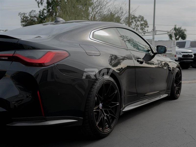 Alternative view of RW Carbon BMW G82/G83 M4 OEM Style Carbon Side Skirts