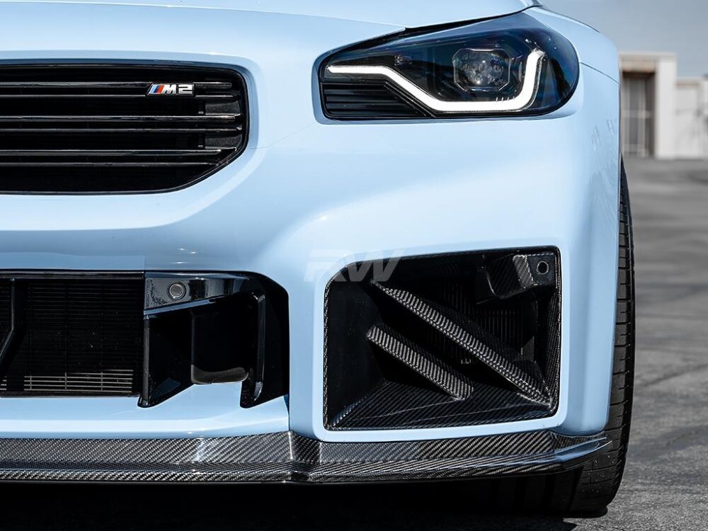 RW Carbon BMW G87 Dual Slat Carbon Fiber Duct Trims - Image 3