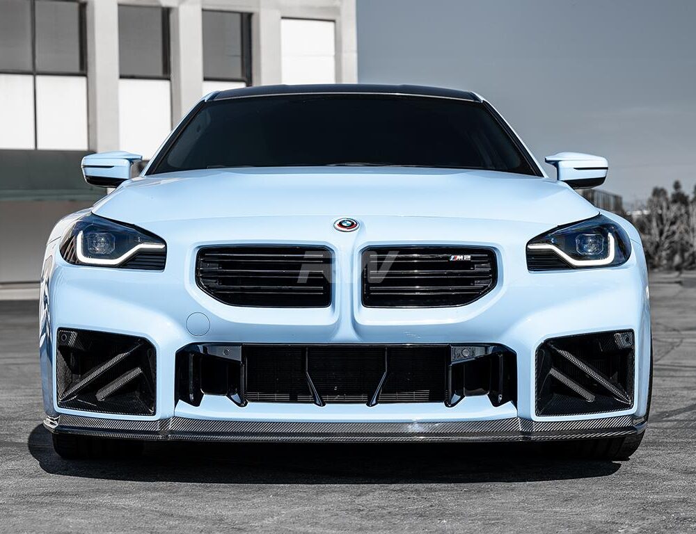 Alternative view of RW Carbon BMW G87 Dual Slat Carbon Fiber Duct Trims