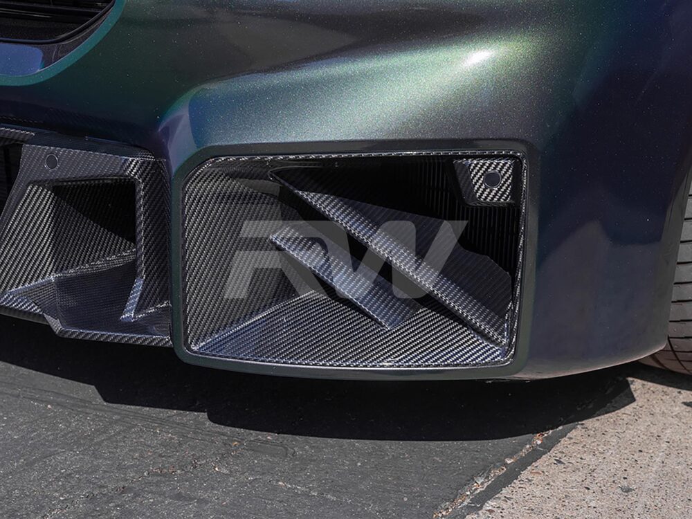RW Carbon BMW G87 Dual Slat Carbon Fiber Duct Trims - Image 5