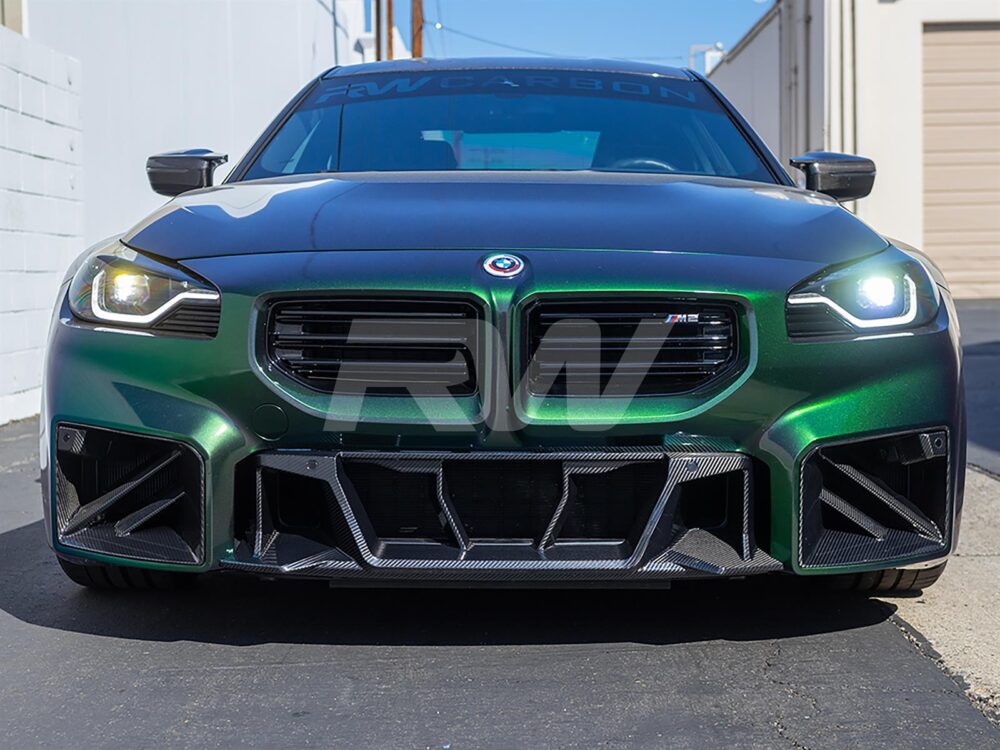 RW Carbon BMW G87 M2 Carbon Fiber Center Bumper Trim - Image 3
