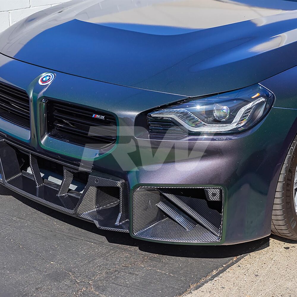 Alternative view of RW Carbon BMW G87 M2 Carbon Fiber Center Bumper Trim