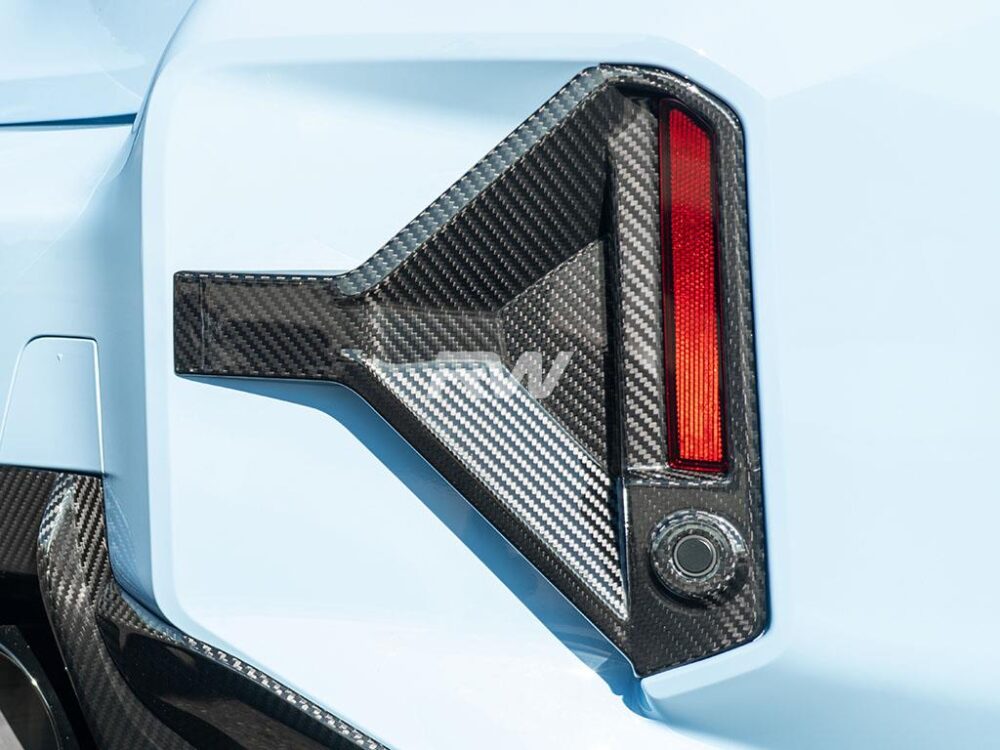 RW Carbon BMW G87 M2 Carbon Fiber DTM Rear Reflector Trim