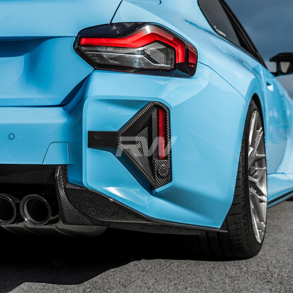 Alternative view of RW Carbon BMW G87 M2 Carbon Fiber DTM Rear Reflector Trim