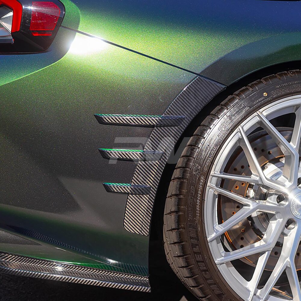 Alternative view of RW Carbon BMW G87 M2 Carbon Fiber Rear Fender Arch Trim